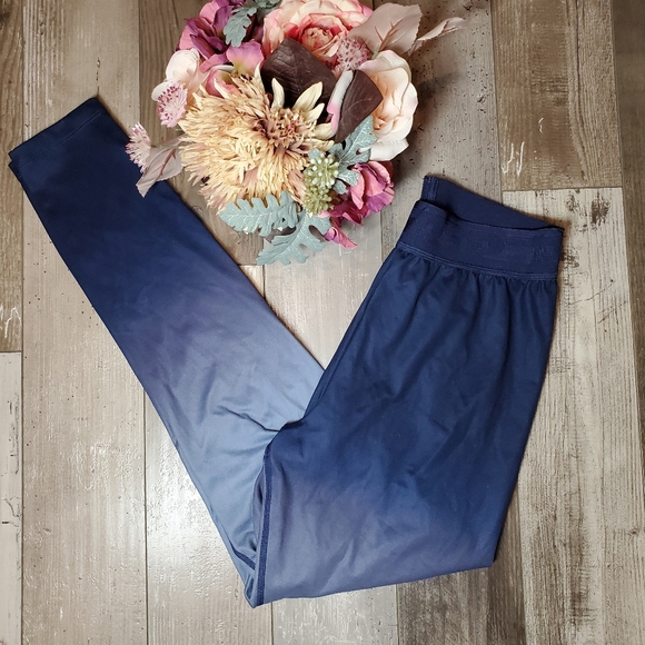 PINK Victoria's Secret Ultimate High Waist Leggings Midnight Navy Ombre Large - Picture 7 of 16